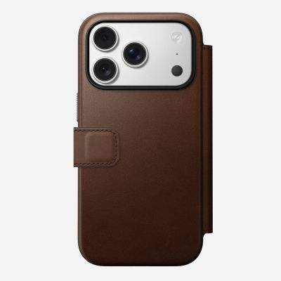 4. Nomad Modern Leather Folio Cell Phone Case 16 cm (6.3") Brown