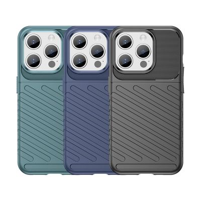 8. Armored iPhone 15 Pro Thunder Case - blue