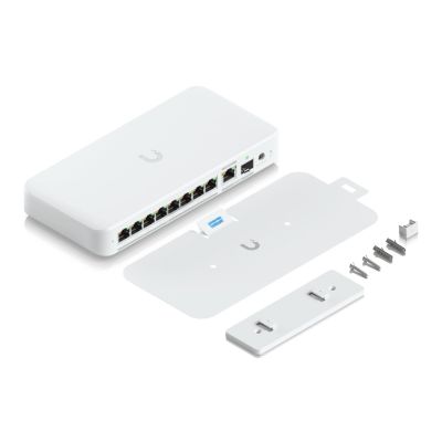 26. Switch Ubiquiti UniFi 9p PoE (PoE++: 8;) Managed Multigigabit/10G (USW-Flex-2.5G-8-PoE-EU)
