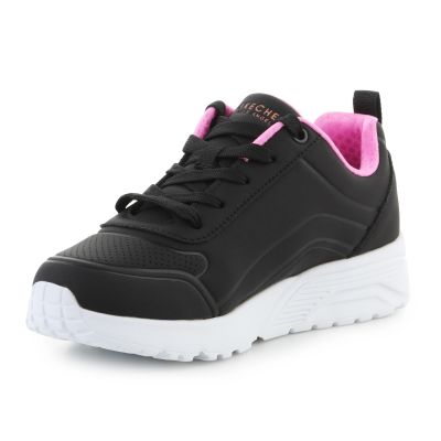 3. Skechers UNO LITE EASY ZIP 310387L-BKRG Black/Rose Gold
