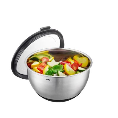 GEFU MUOVO Round Bowl 2.5 l Black, Stainless Steel 1 pc.