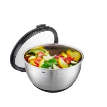 GEFU MUOVO Round Bowl 2.5 l Black, Stainless Steel 1 pc.
