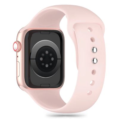 2. Tech-Protect Silicone Strap for Apple Watch 4 / 5 / 6 / 7 / 8 / 9 / SE (38 / 40 / 41 mm) - Pink
