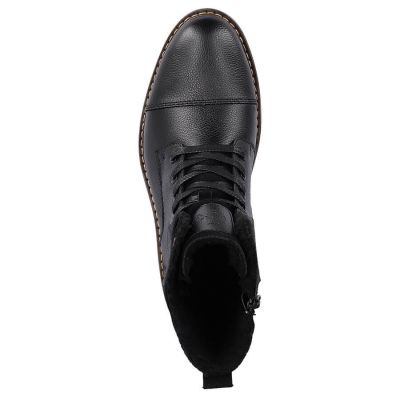 23. Rieker M RKR296A wool-lined leather ankle boots, black