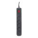 3. Activejet 5-pin/3-pin surge protector (10A; 2300W) 3-pin, black