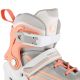 9. NILS Extreme NH18190 2in1 roller skates, white and pink, size L (39-43), with replaceable HOCKEY blade