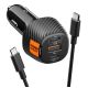 Spigen Essential EV1133 3-port car charger - black