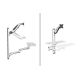 9. Single wall-mounted arm 1xLCD + keyboard, max. 32" and 8kg, 360° tilt and rotation (PIVOT)