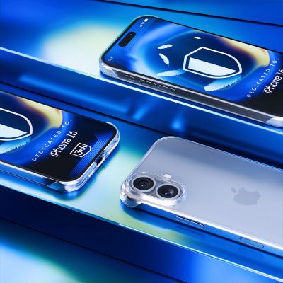 6. 3mk Just20g Clear Case for Apple iPhone 16 - transparent