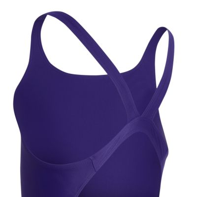 4. Adidas V-back purple kids' swimsuit KS2955