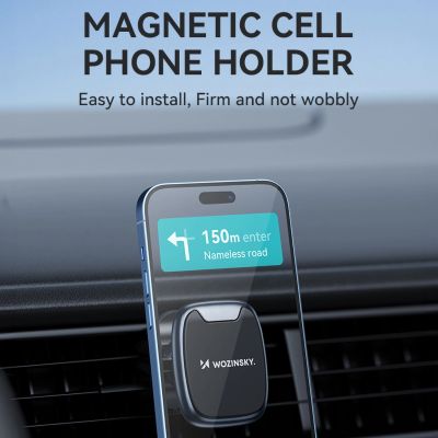 9. Wozinsky WUMTK Magnetic Phone Holder for Car Air Vent - Black