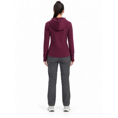6. Women's fleece with a hood, zip-up, 4F 4FWAW26TFLEF478-60S
