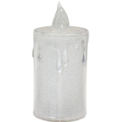 24. DECORATIVE CANDLE 3 PCS TRANSPARENT WARM WHITE 1 LED