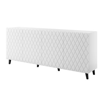 ASTI chest of drawers 200x42x82 white matt