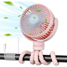 Momcozy Portable Stroller Fan, Pink