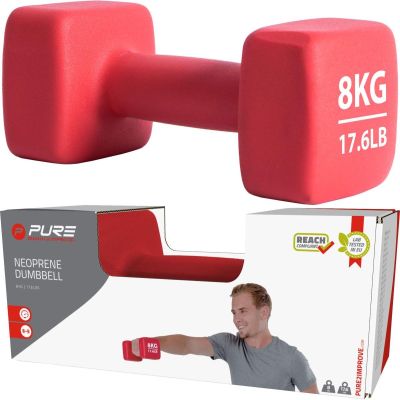 21. NEOPRENE Dumbbell 8KG PURE 2 IMPROVE