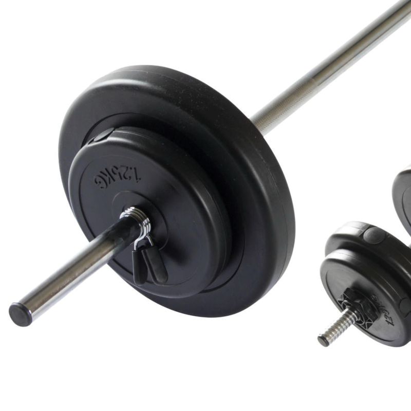 4. VIRTUFIT ADJUSTABLE BARBELL SET - DUMBBELL SET - 30.5 KG - BLACK
