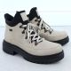 6. Women's beige zippered ankle boots Rieker Y3158-60