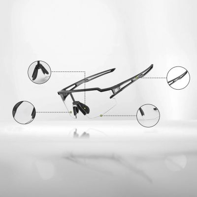 4. Rockbros 10175 Photochromic UV400 Cycling Glasses - Black