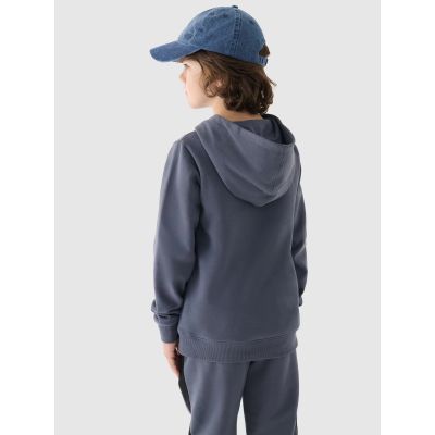 3. Boy's sweatshirt with hood, open, 4F Junior 4FJWMM00TSWSM1292-25S