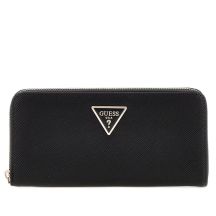GUESS WOMEN'S WALLET BLACK WITH TRIANGULAR LOGO LAUREL II