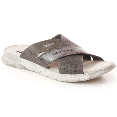 24. Rieker M RKR581 comfortable flip-flops, gray
