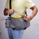 4. BAG BACKPACK BICYCLE BAG FOR TRUNK 4IN1 GRAY XQMAX