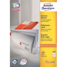 Avery 3652Z Self-Adhesive Labels Rectangle White 2100 pcs.