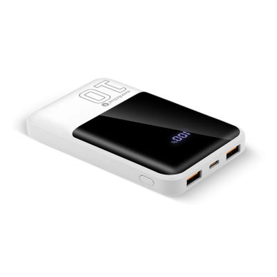 2. EVERACTIVE POWERBANK 10,000mAh, 2x USB, 1x USB-C 22.5W, QC4+, LCD, WHITE EB-10Q