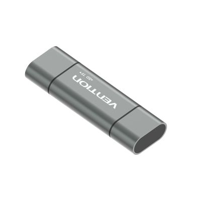 4. Vention SD/microSD Card Reader with USB 3.0 USB-C microSD Connectors Gray