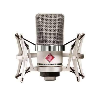 3. Neumann TLM 102 NI Studio Set - Large-diaphragm condenser microphone with shock mount, nickel