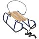 9. TOMEK Metal Sled with Backrest, Blue