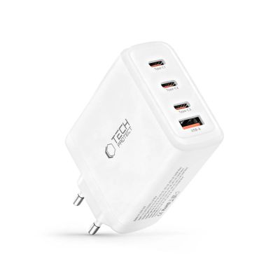 2. Tech-Protect NC120W-GAN 4-Port 120W Wall Charger - White