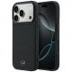 Mercedes Leather Mesh with Bow Line MagSafe Case for iPhone 18 Pro Max / 17 Pro Max - Black