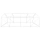19. GREENHOUSE GARDEN TUNNEL 300x600x200CM PE STRUCTURE STEEL GREEN