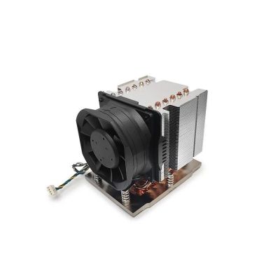 Inter-Tech J-12 Processor Air Cooler 8 cm Black, Silver 1 pc.
