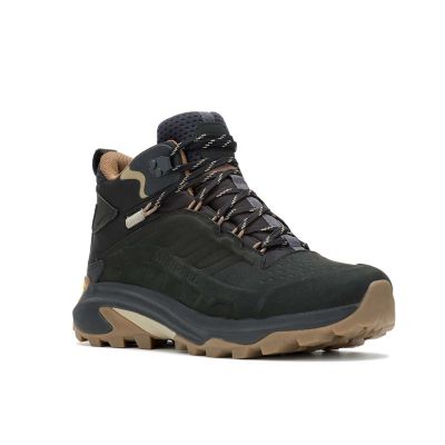 4. Merrell Moab Speed 2 LTR Mid WP Hiking Shoes - Black Size: 47