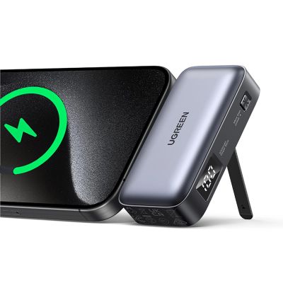 19. Ugreen PB503 5000mAh powerbank with USB-C port and integrated USB-C connector - gray