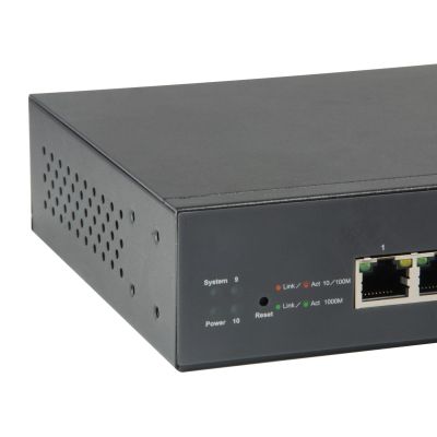 3. LevelOne GEP-1051 Switch - Intelligent - 8 x 10/100/1000 (PoE+) + 2 x Gigabit SFP - Desktop, Rack-Mount - PoE+ (70W)