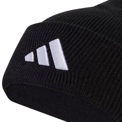 7. adidas New Logo Beanie Cuff Hat, Black JM0428
