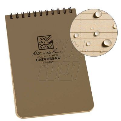 2. Rite in the Rain waterproof notebook - 4x6 - 946T (Tan)