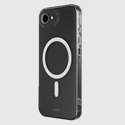 2. SBS Cover Light Mag Protective Case for iPhone 16e / 17e Compatible with MagSafe - Transparent