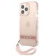 2. Guess Translucent Strap Case for iPhone 13 Pro / 13 6.1" - Pink