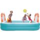 11. FAMILY INFLATABLE POOL RECTANGULAR 2-RING WITH GOALS 258x170x50CM 51471