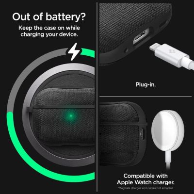 12. Spigen Urban Fit Case for Apple AirPods Pro 1 / 2 - Black