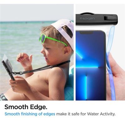 4. Spigen Spigen Aqua Shield A601 case waterproof IPX8 - transparent 2 pcs.