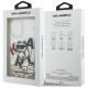8. Karl Lagerfeld Liquid Glitter Choupette Logo MagSafe Case for iPhone 17 - Clear