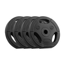 Bituminous weight set 4x5kg, 31mm hole, plate with handles, REBEL ACTIVE