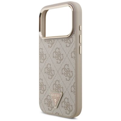 6. Guess 4G Triangle Logo MagSafe Case for iPhone 17 Pro - Rose Gold
