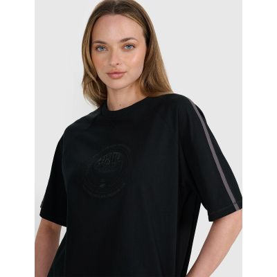 3. Women's oversize printed T-shirt 4F 4FRSS25TTSHF2791-20S